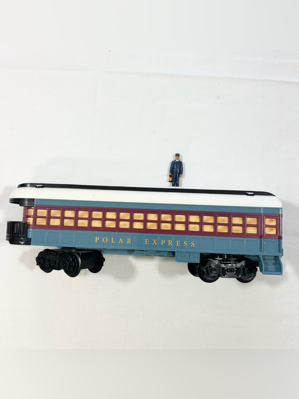 Lionel Polar Express Observation Car Train Caboose Hobo Train W/ Conductor